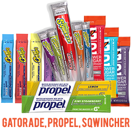 Gatorade, Propel, Sqwincher Individual Packs