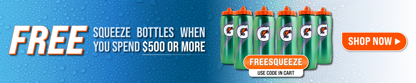 Free squeeze bottles when you spend $500 or more on orders. Use code FREESQUEEZE at checkout.