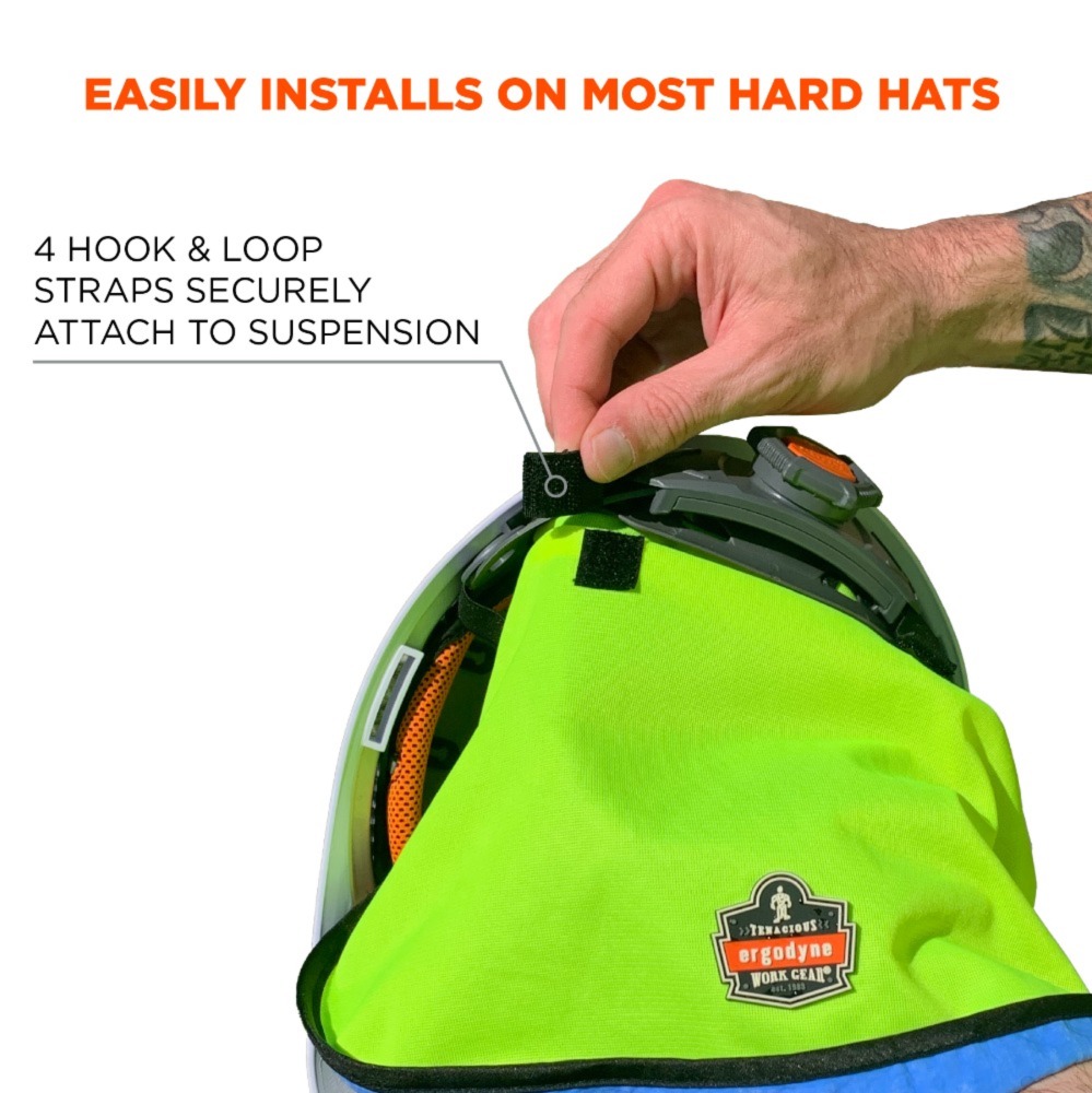 Chill-Its 6670CT Evap. Hard Hat Neck Shade - Hydration Depot