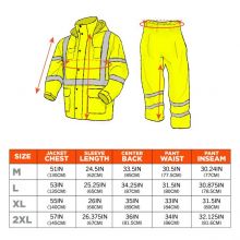 GloWear 8376K Lightweight Hi-Vis Rain Suit 3