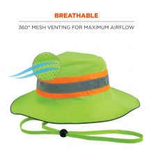 Hi-Vis Ranger Sun Hat - PVA Cooling -4