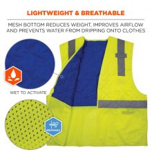 Hi-Vis Safety Cooling Vest - Type R, Class 2 1