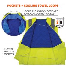 Hi-Vis Safety Cooling Vest - Type R, Class 2 2