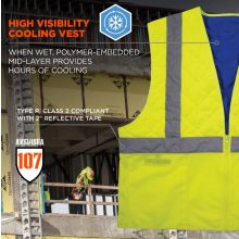 Hi-Vis Safety Cooling Vest - Type R, Class 2 5