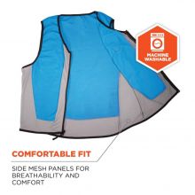 Wet Evaporative Cooling Vest - PVA, Zipper Closure 2