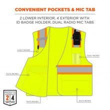 8246Z Two-Tone Mesh Hi-Vis Safety Vest - Type R, Class 2 2