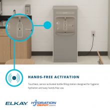 Elkay ezH2O Floor Standing Bottle Filling Station & Sqwincher Bundle 2