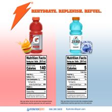 Gatorade G Series Nutrition Infographics