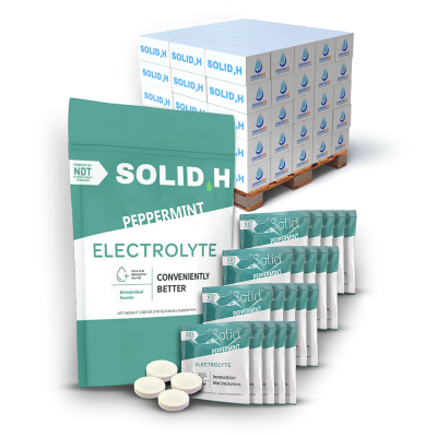 Solid.H Peppermint Electrolyte Rounds by the Pallet