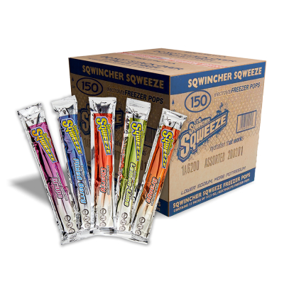 Sqwincher Sqweeze Freezer Pops, Assorted Flavors, Pack of 150