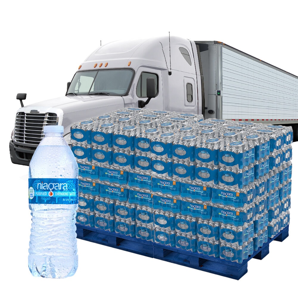 100 Pack bulk water bottles, 20oz water bottles in