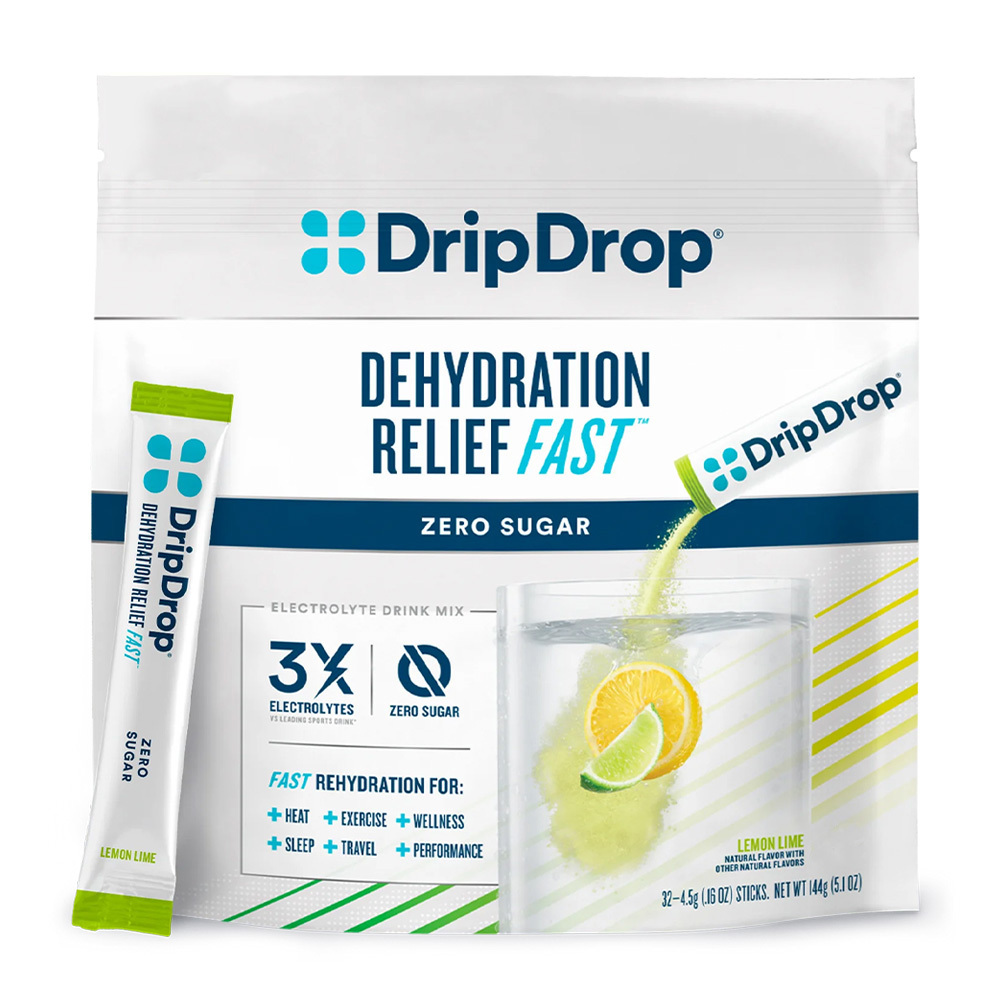 DripDrop Electrolyte Powder Drink Mix for Dehydration Relief Fast