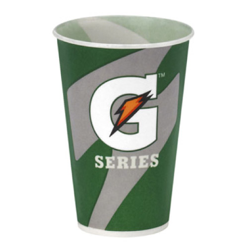 Gatorade Logo Waxed Paper Cups 12 oz. - Hydration Depot