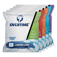 4 Case Pack Overtime Zero Electrolyte Drink 2.5 Gallon Powder Pouch