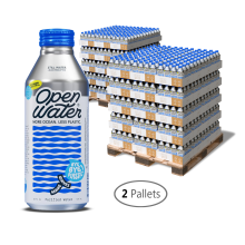 120 Cases Open Water Purified Electrolyte Water 16oz Aluminum Bottles